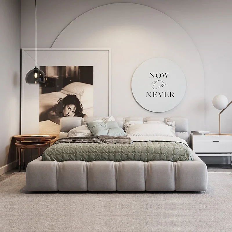 

180x200 Single Bed Frame Base Headboard Luxury Two Persons Bed Queen Modern Camas De Dormitorio Furniture For Home Cosy King