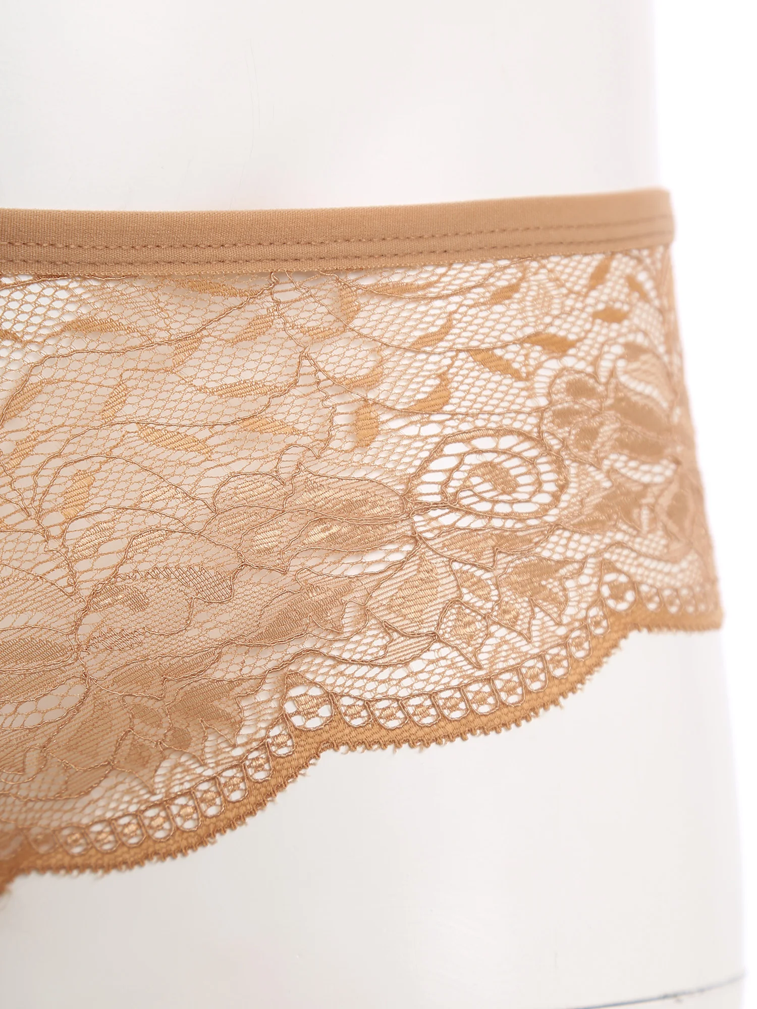 Men's Floral Lace Closed/Opened Crotch Lingerie with Bow
