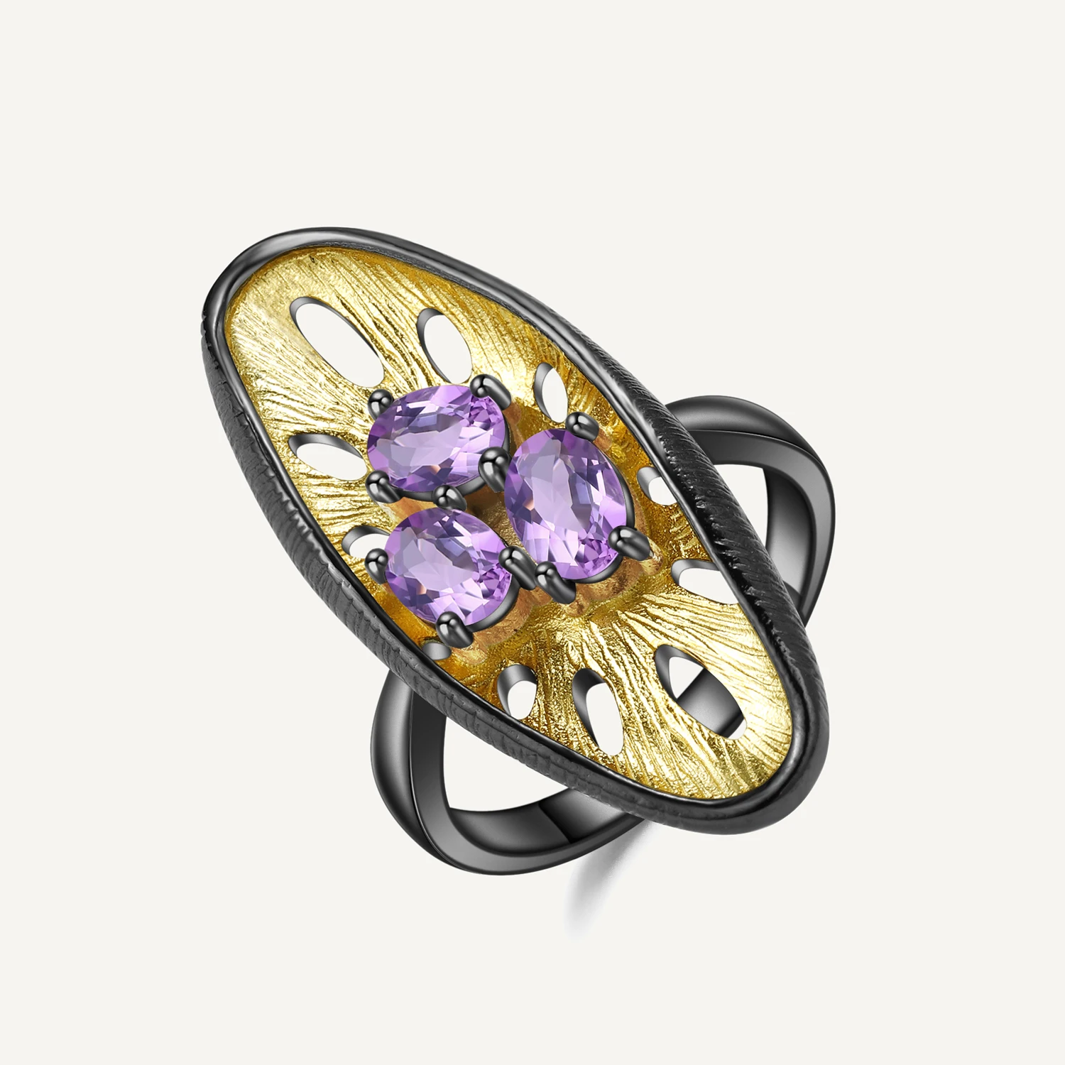 

Балет gemb's 1.35Ct Овальный натуральный аметистовый драгоченный камень кольцо из стерлингового серебра 925 пробы оригинальные кольца с лимоном ручной работы для женщин ювелирные изделия