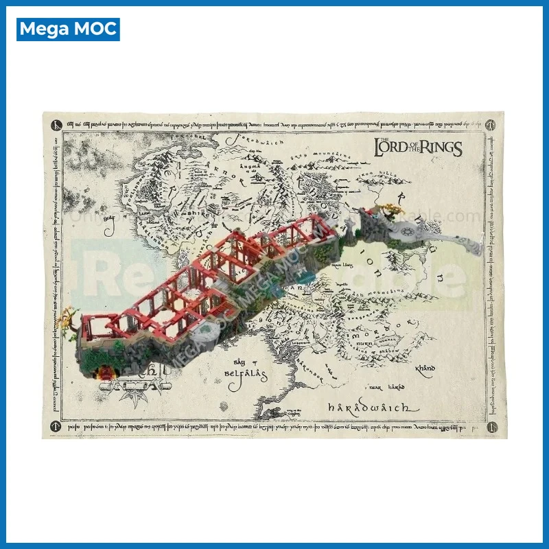 Retro Rocky Mountain Base Add On Building Blocks Cave Hillside Scene MOC Bricks Landscape Collectible Ornament