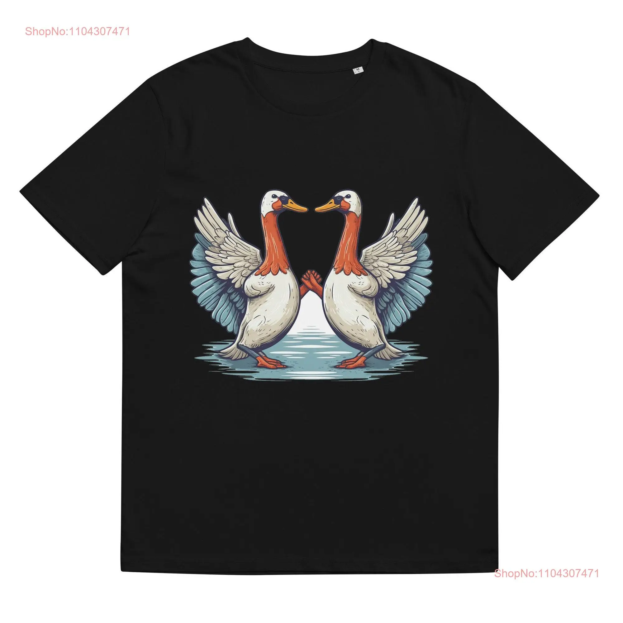 Wings of Unity Goose Bumps Design T Shirt long or short sleeves