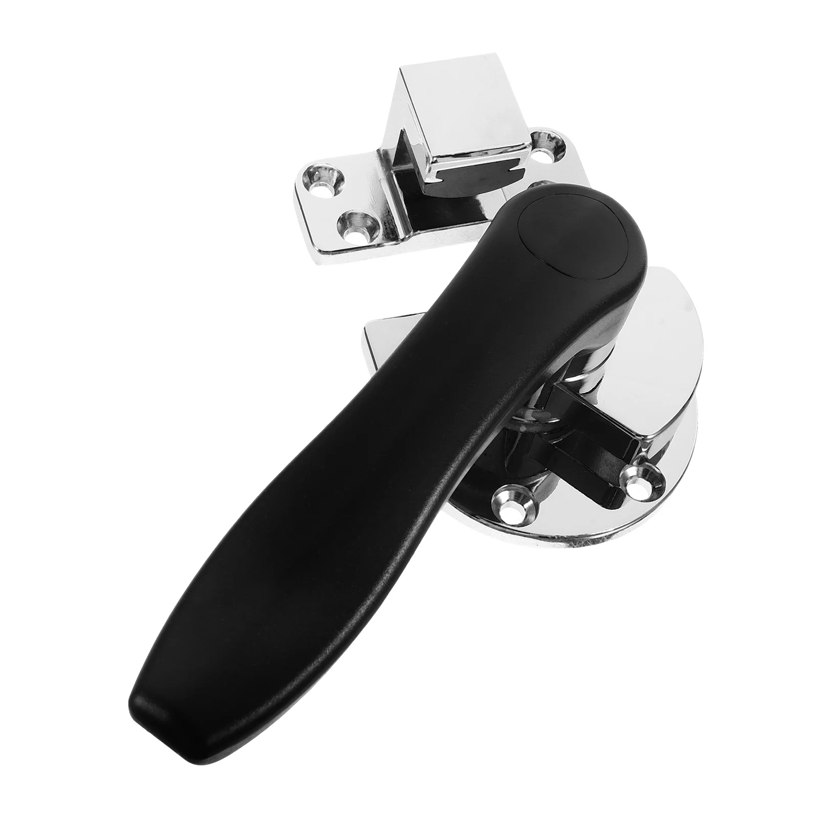 

1 set Steamed Rice Door Handle Door Latch Right Arc Zinc Alloy Replacement Hardware Freezer Latch Heavy Duty Cooler Lock