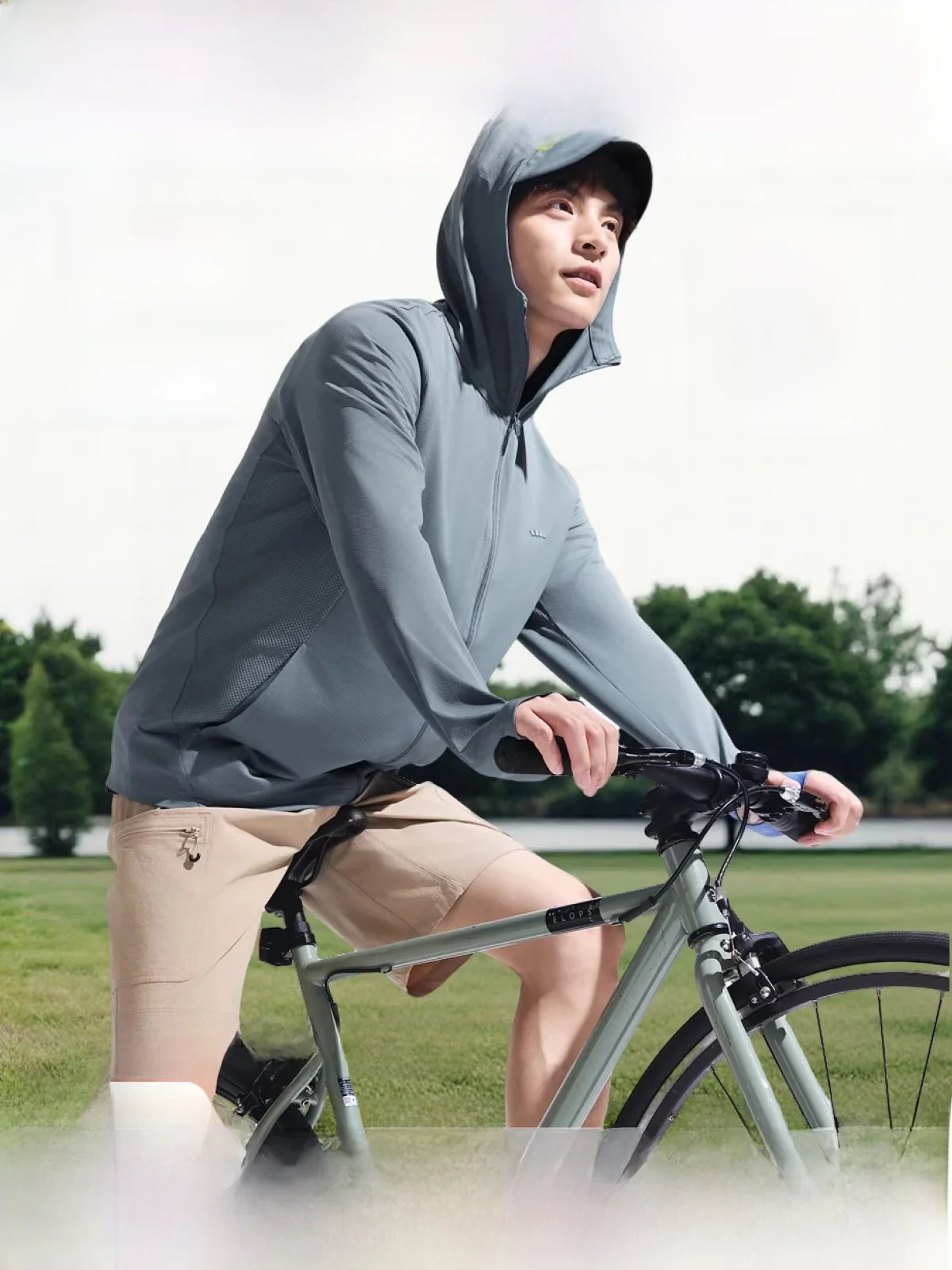 

Qui Dry Breathable Ice Silk Sun Protection Clothing Men's Casual Outdoor Fiing Cycling Ice Silk Jaet Qui Dry Long Sve