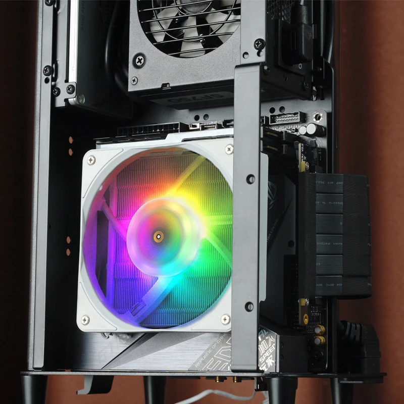 Imagem -06 - Cpu Cooler Heat Pipe Refrigerado a ar Pressão Descendente Argb Radiador Branco 12 Geração Intel Lga1700 1200 115x Am4 Jonsbo-hx6200d