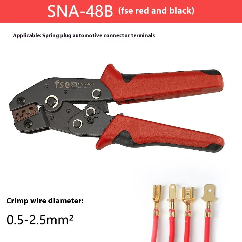 Crimping Pliers Tools SN-48B Crimping Plier 2.8/4.8/6.3 Plug Type Terminals Crimper Tools For Spade Terminals Electrical Clamp