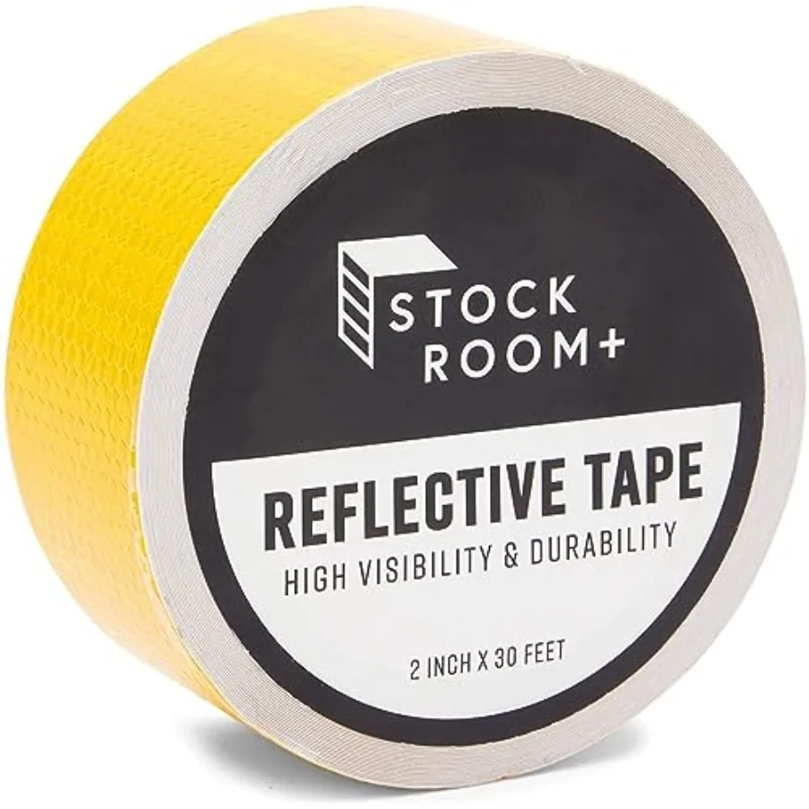 

Reflective Tape - 2 in x 30 Feet Roll - Stair Tape for Walkways, Trailers and Bikes - Outdoor Reflective Safety and Durable Adh