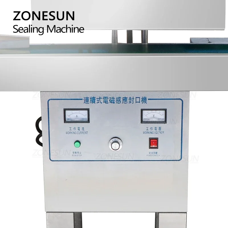 ZONESUN 자동 전자기 연속 유도 유리 병, 바이알 캡, 알루미늄 호일 밀봉기