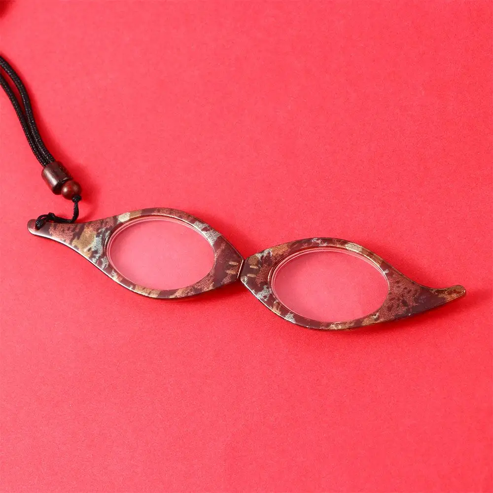 Circular Gift For Partents Portable Pendant Hanging Neck Glasses Reading Glasses Mini Elderly Glasses Presbyopic Glasses