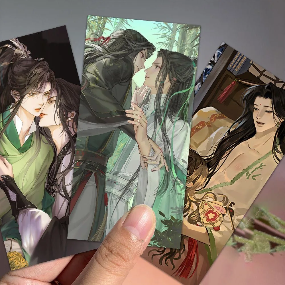 

Сосновый злодей, система самопомощи, косплей, окружающая маленькая открытка Shen Qingqiu Luo Glacier, высокая красота, открытка, аниме, окружающая