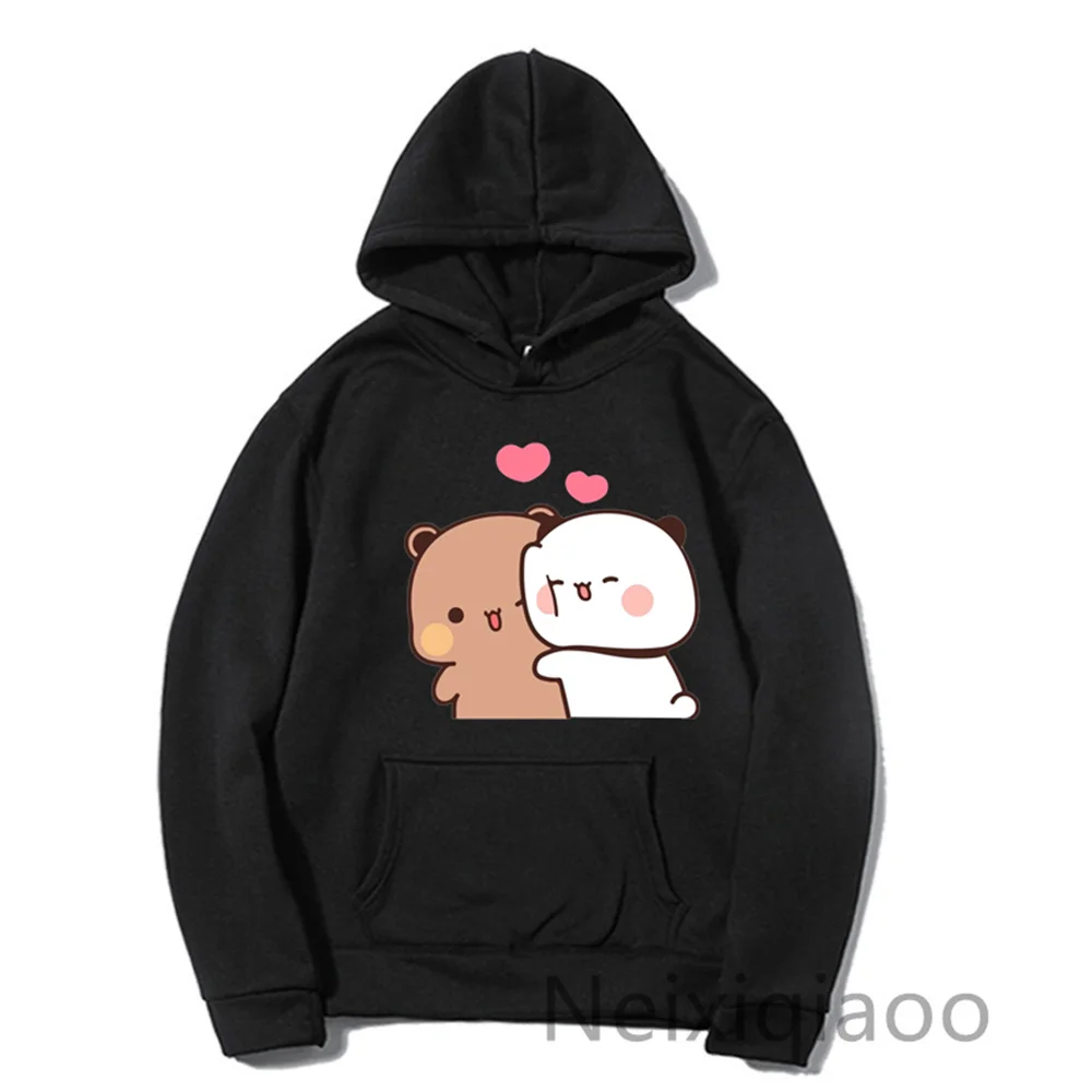 Plus Size Autumn Winter Panda Bear Cute Cartoon Hoodie Bubu Dudu Kawaii Clothing Men Women Couple Sweatshirts Harajuku Pullover