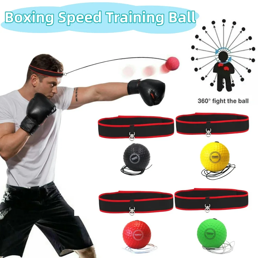 كرة تدريب الملاكمة كرة سرعة الملاكمة مع عصابة رأس قابلة للتعديل لتحسين سرعة رد الفعل كرة الملاكمة العاكسة للأطفال #1