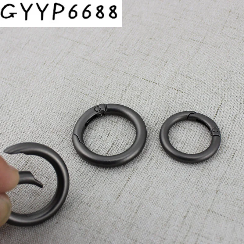 

10-50-200pcs Matte gun Snap Clip Trigger Spring Ring for Making Purse Bag Handbag Handle Connector