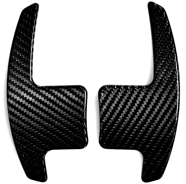 for Mustang 2015-2021 Dry Carbon fiber steering wheel shift paddles Replacement Extended Shift Paddles Extension