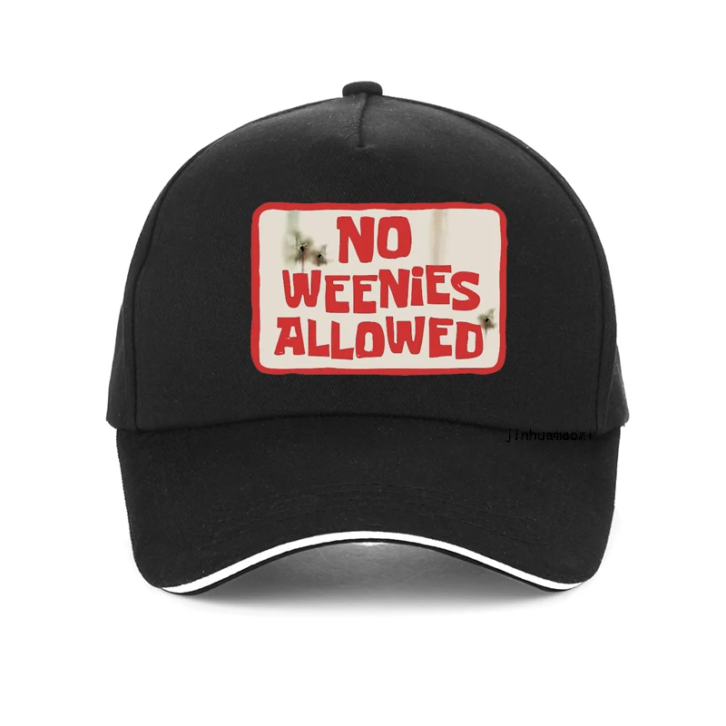 

No Weenies Allowed funny baseball cap men Casual Breathable fishing hat Adjustable Printed Snapback hats Garros