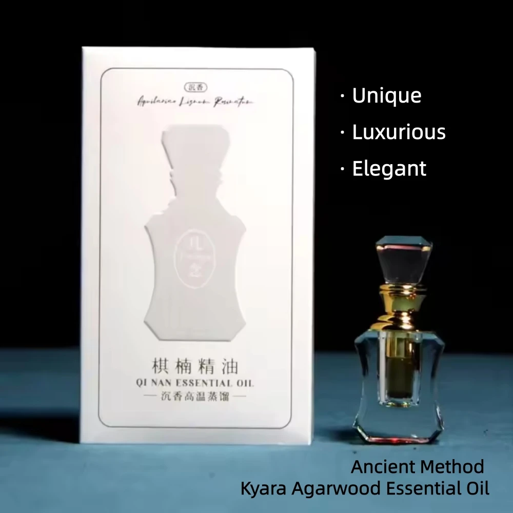 Ancient Method Kyara Agarwood Essential Oil,1g Exquisite Packaging,High-Purity,Home/Car Interior Purify Remove Odor,Aged Oud Oil