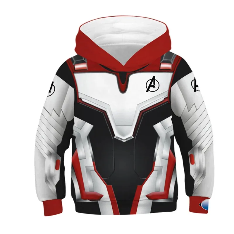 Miniso 3D Digital Print Quantum Warsuit Children's Hoodie Avengers 4 Quantum Warsuit Anime 3D Hoodie Cosplay Unisex Pullover
