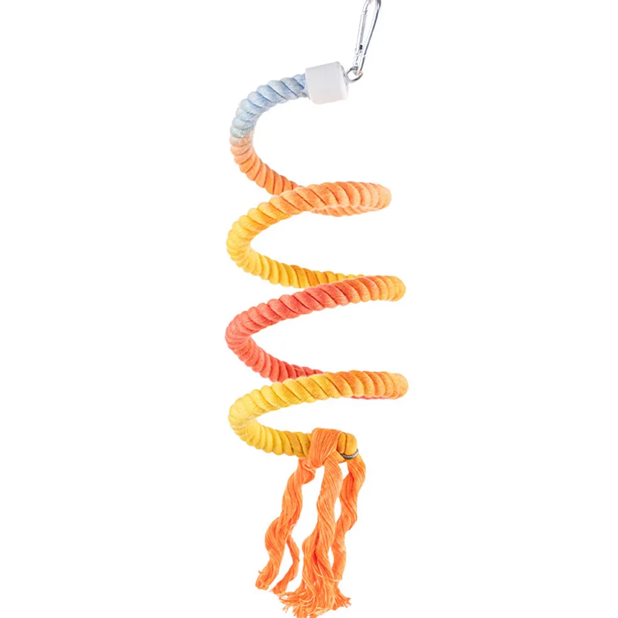 Cuerda de algodón para loro, periquito y ninfa – Juguete interactivo resistente - imagen 3
