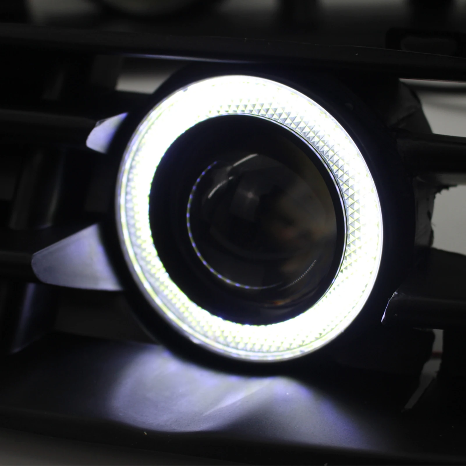Fog Light LED Front Bumper Grille DRL Lamp Part Replacement For VW Jetta Bora Mk4 99-04 Plastic Material Bumper Grille