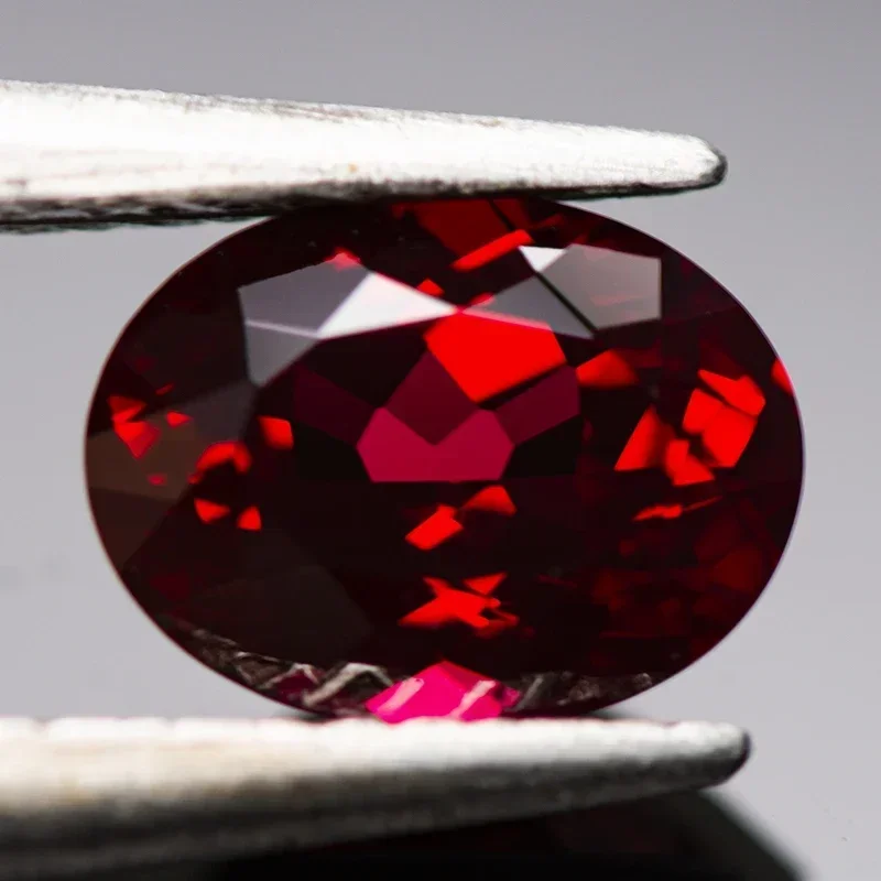 

NEW Lab Grown Ruby Oval Shape Pigeon Blood Red Color Stone For Charms Jewelry Making Ring Materials Selectable AGL Certificate