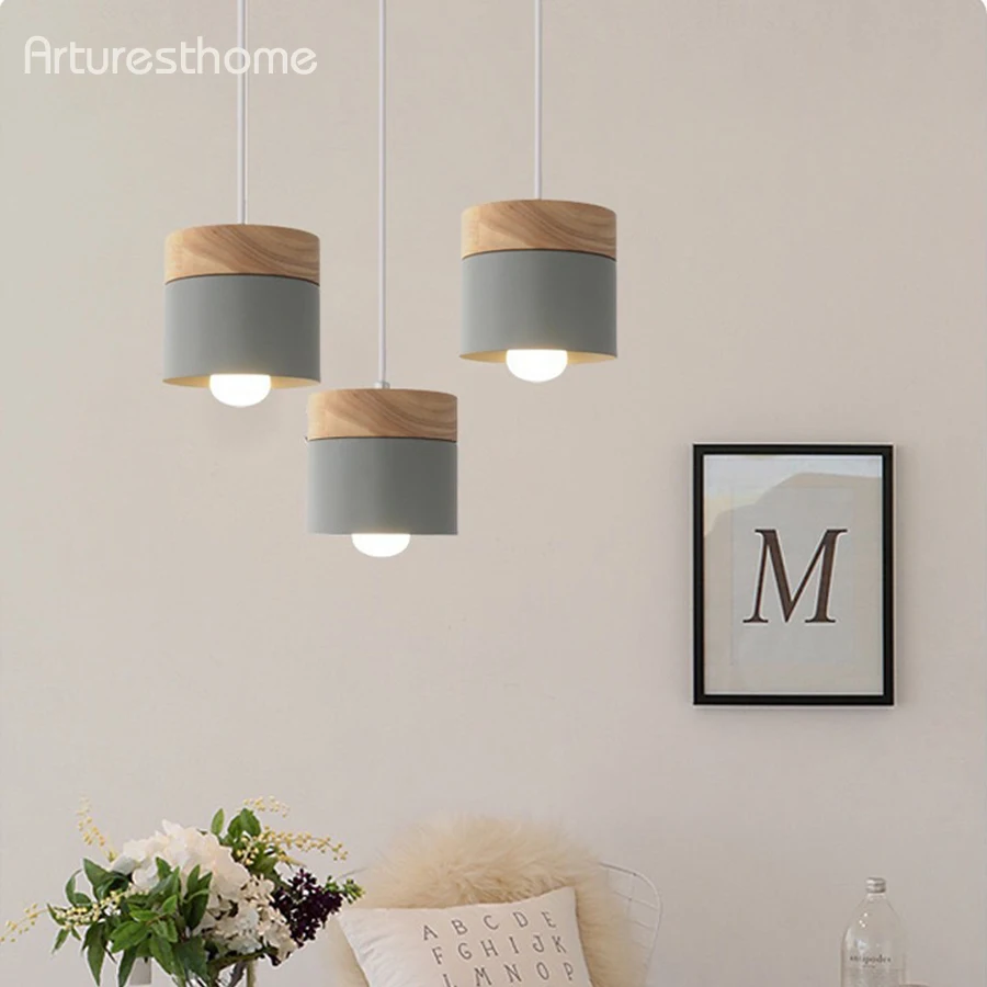 

ARTURESTHOME Nordic Creative Dining Room Lights Macarons Modern Aisle Light Single Bedroom Bedside Small Chandelier