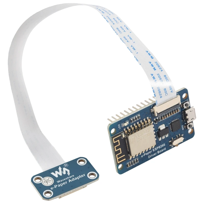 

Waveshare Universal E-Paper Driver Board With Wifi Soc ESP8266 Supports For All Waveshare SPI E-Ink And Arduino Interface