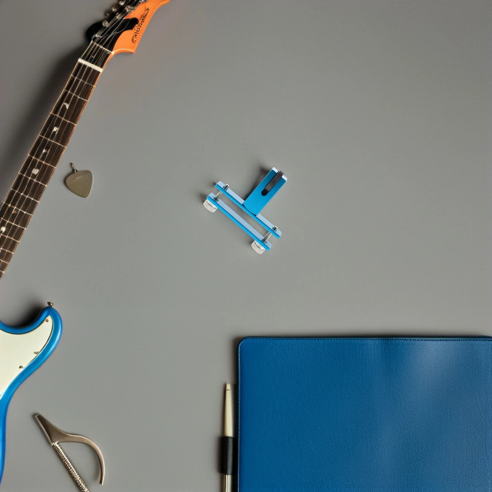 

Blue Violin Bridge Repair Tool Portable Ergonomic Design for Accurate Bridge Placement and Violin Setup Repair