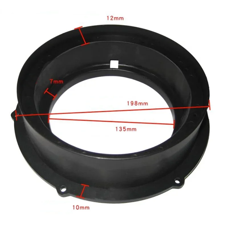 Speaker Adapter Spacer Horn Pad Mounts For VW Volkswagen Touran Touareg Tiguan Passat B7 Golf 6 For Skoda Octavia Front Door