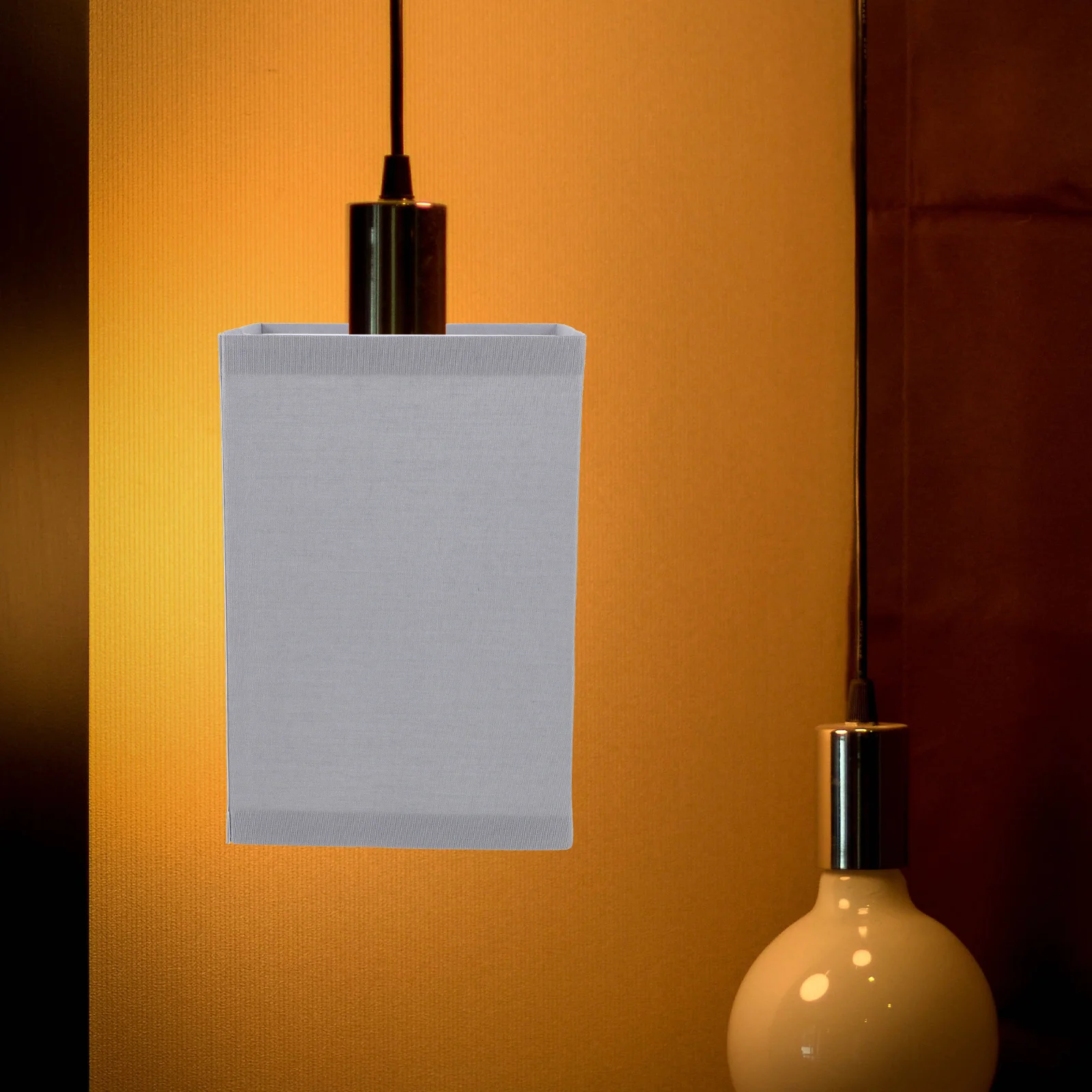 غطاء غطاء مصباح مربع بديل لمصباح أرضي مكتب الطاولة E27 من القماش المعدني عاكس الضوء موزع الضوء المزخرف #1