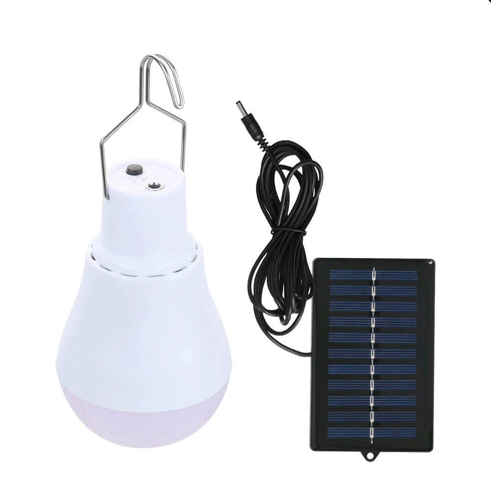 

Portable Outdoor LED Solar Lamp Bulb Solar Night Light Upgrade Solar Panels Bulb for Outdoor Garden Camping Tent Fishing