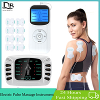 8 Modes EMS Electric Muscle Therapy Stimulator 15 Levels Digital Meridian Pulse Physiotherapy Instrument Neck Back Body Massager