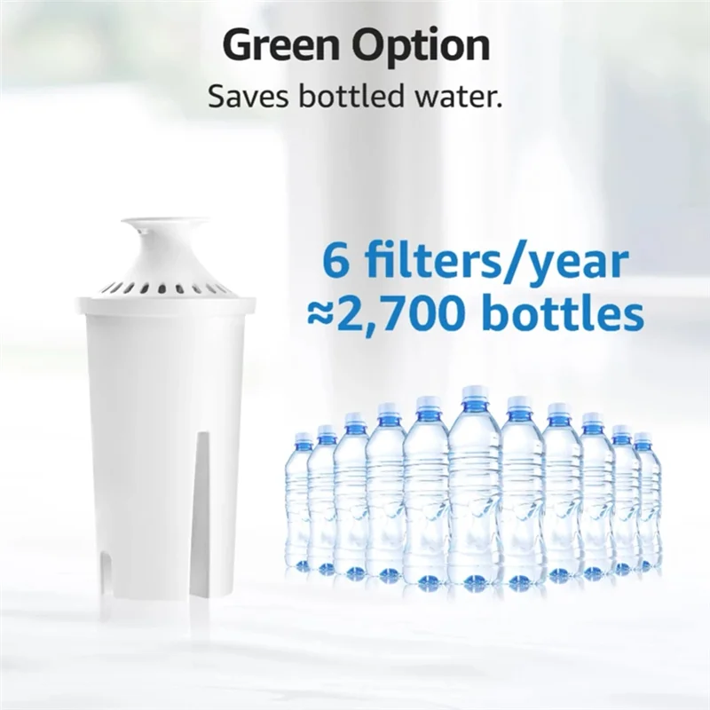 Certified Pitcher Water Filte Mavea 107007 Wave Vintage Reduces Chlorine Taste And Odor-A70Z