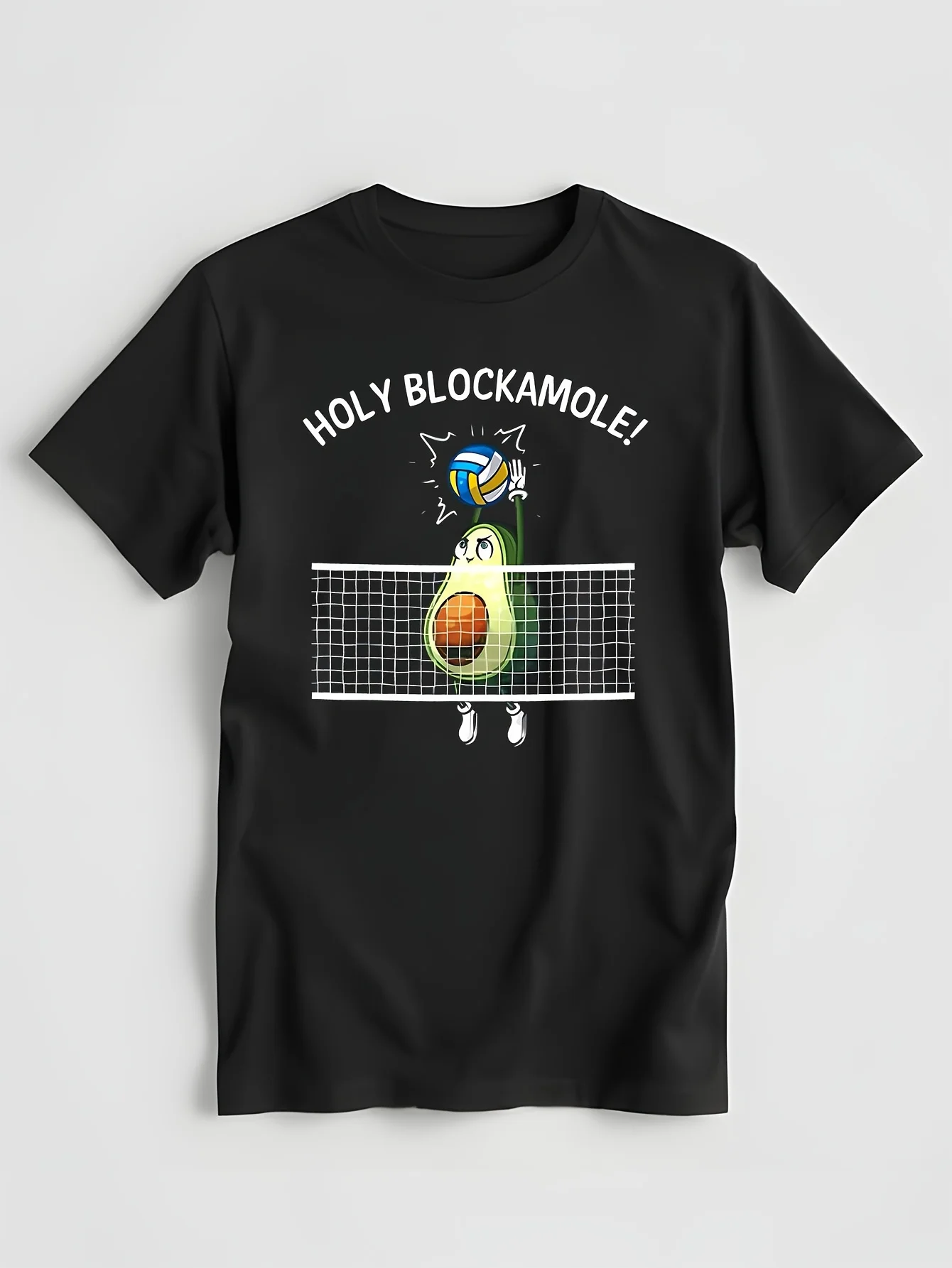 Cuter Avocado T Shirt Funny Volleyball for Men Women Holy Guacamole Player Blocker Tee Tops