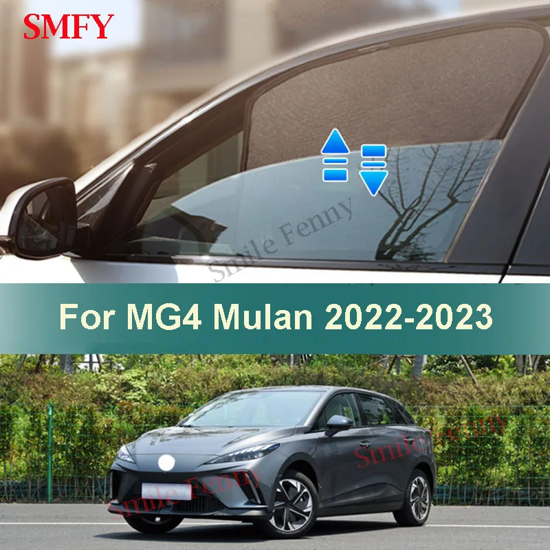 

For MG4 MG 4 EH32 Mulan 2022 2023 Magnetic Car Sunshade Sun Protection Cover Mesh Curtains Sun Visor Sunscreen Heat insulation