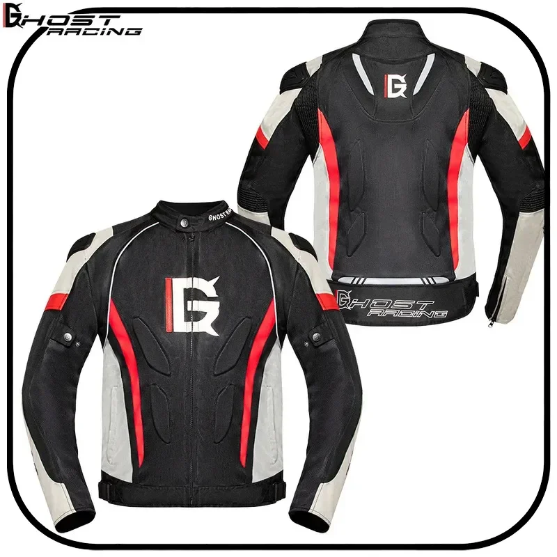 

Ghost Racing Breathable Summer Motorcycle Riding Jacket Safety Protective Off Road Mountain Rally Racing Top For Men Women