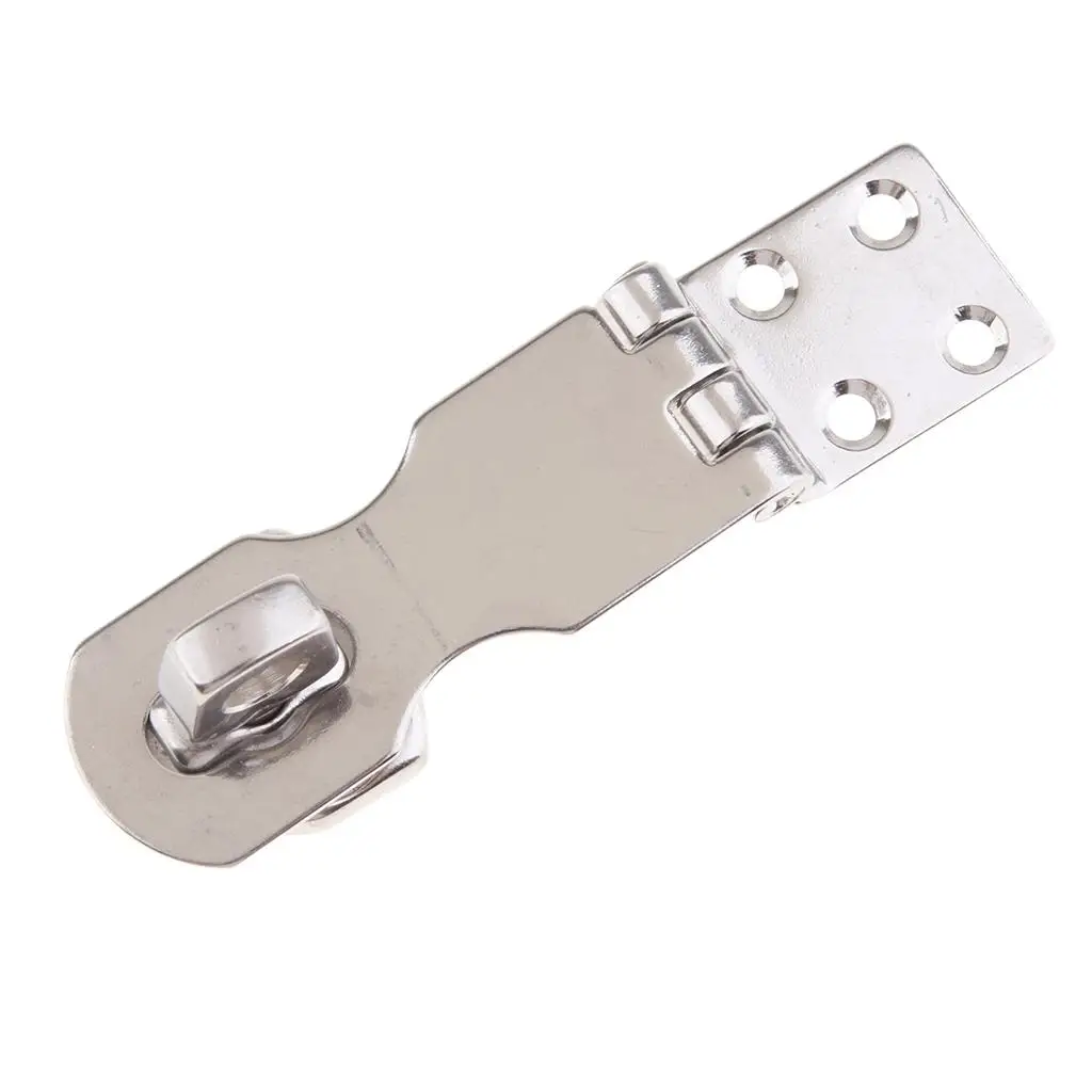 

Boat Hasp Latch Lock 316 Marine Grade Stainless Steel Flip Latch Safety Door Bolt for Yacht Fence Warehouse RV Security