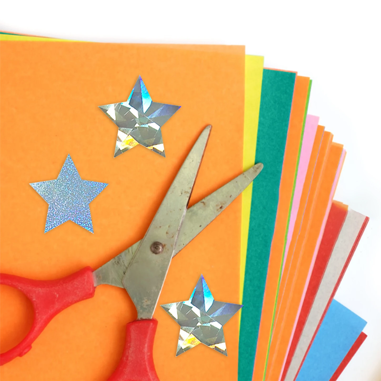 2 Rolls Star DIY Sticker Roll for Diary Scrapbook Photo Album Greeting Card Craft Decoration Self Adhesive Stickers