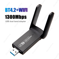 USB WiFi Bluetooth-compatible Adapter 5G/2.4G Wi-Fi 5 Antenna For Desktop Laptop Windows Wireless Network Card