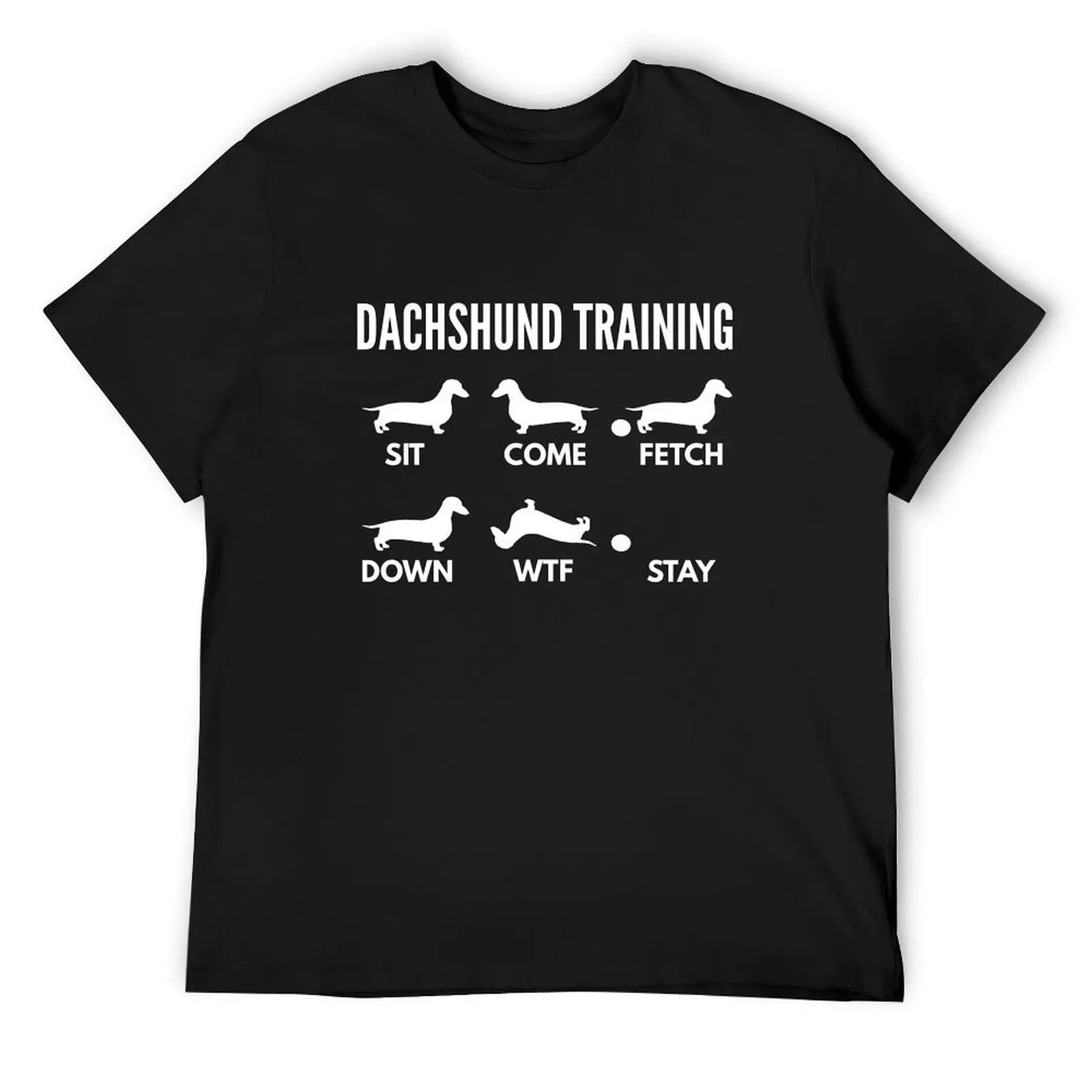 Dachshund Training Wiener Tricks T-Shirt plus sizes boys animal print customs Aesthetic clothing t shirt for men