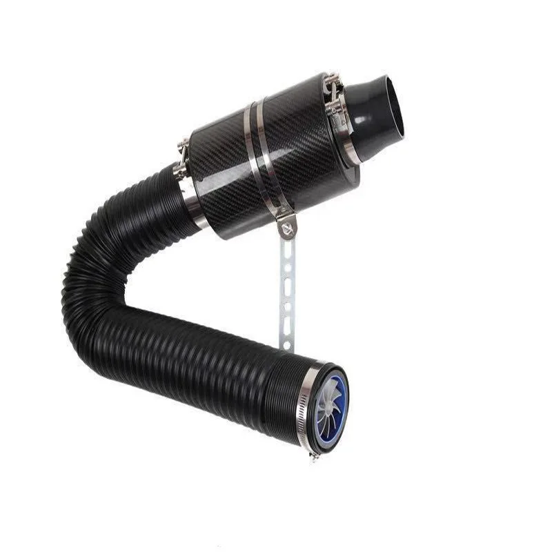 True Carbon Fiber Intake Bellows Set/car Air Filter Mushroom Head/intake Modified High Flow Pure Carbon Fiber Bellows