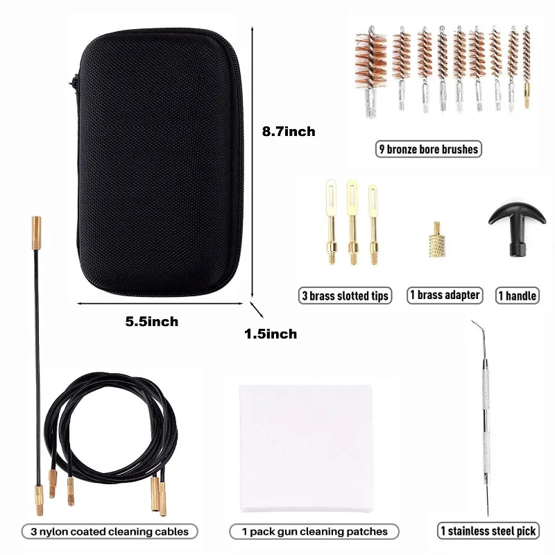 Copper wire gun brush Multifunctional wire rope cleaning and dredging pipe rust removal set Tool brush