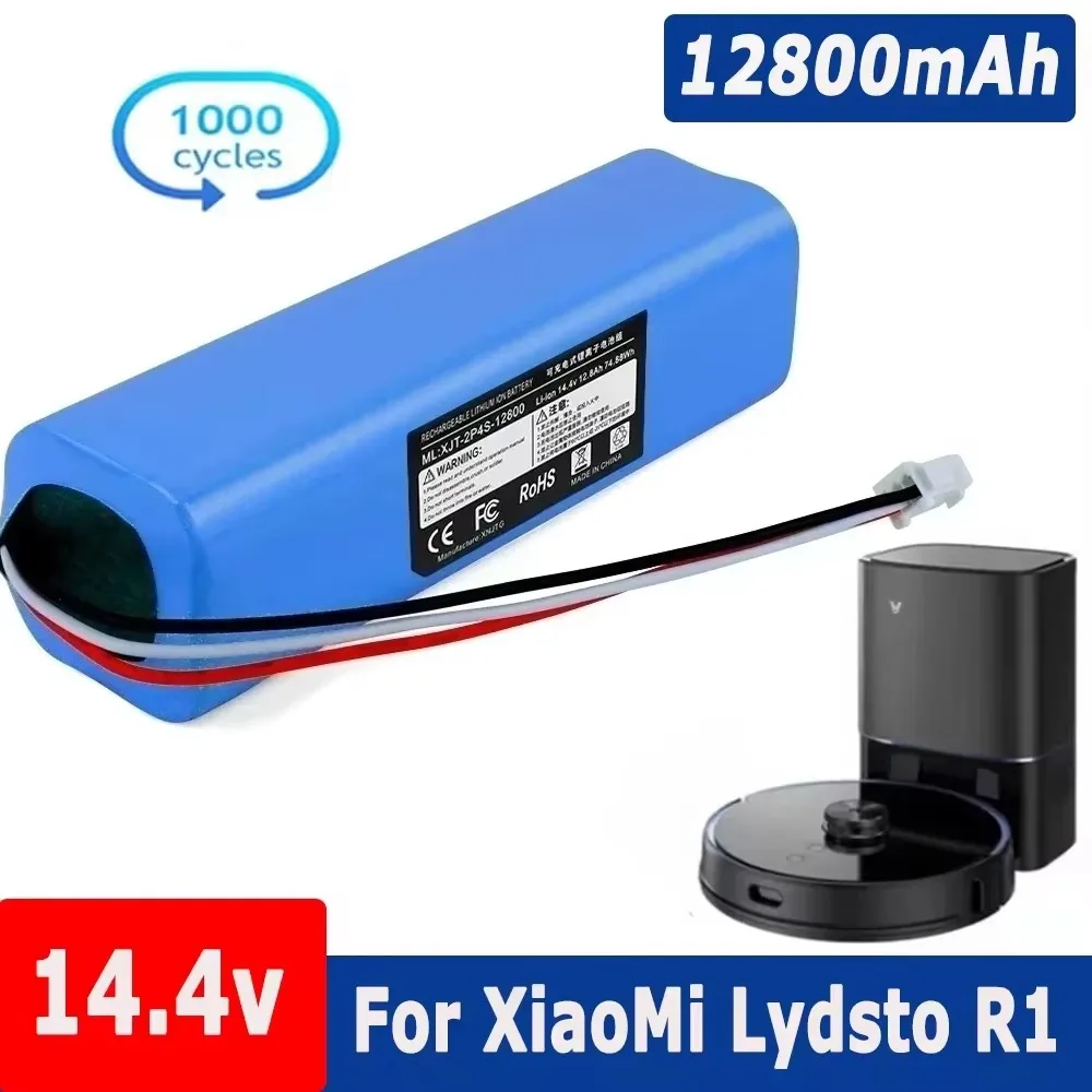 

Original 12800mAh Li-ion Battery Lydsto R1,Roidmi Eve Plus,Proscenic M7 MAX,M7 Pro,M8 Pro,U6,for LR1 Vacuum Cleaner