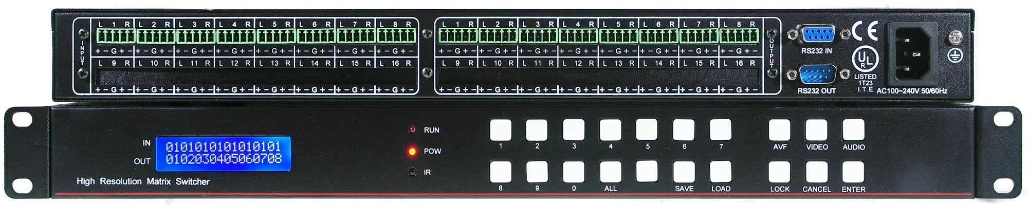 The product can be customized. Audio matrix switcher