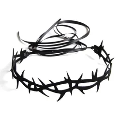 New Black Goth Lace Velvet Thorn Necklace For Women Girls Trendy Gothic Punk Choker Necklace Party Chokers Necklaces Emo Jewelry