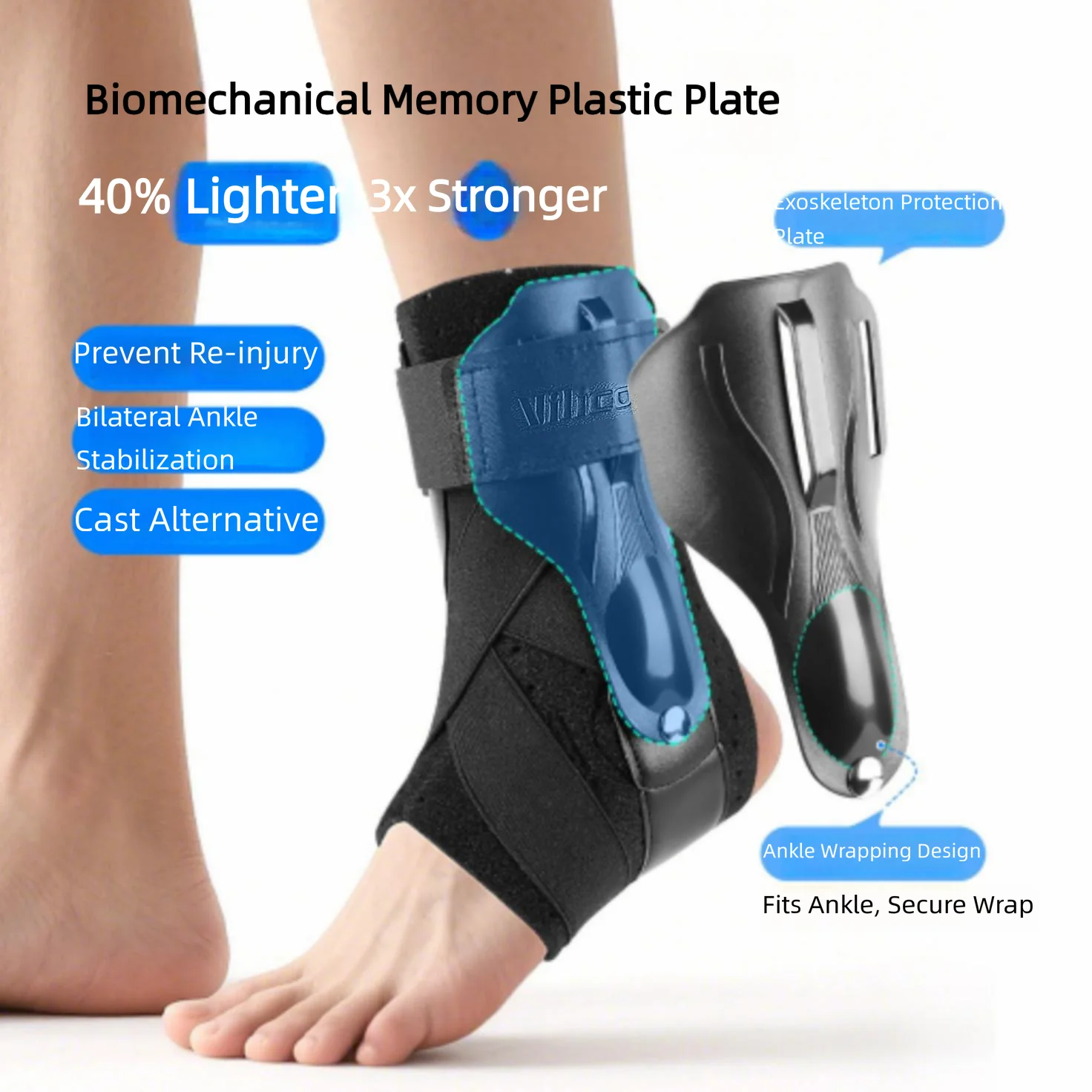 Ankle Protection Equipment Fixed Rehabilitation Exercise Anti Sprain Foot Protection Joint Recovery Ankle Protective Cover