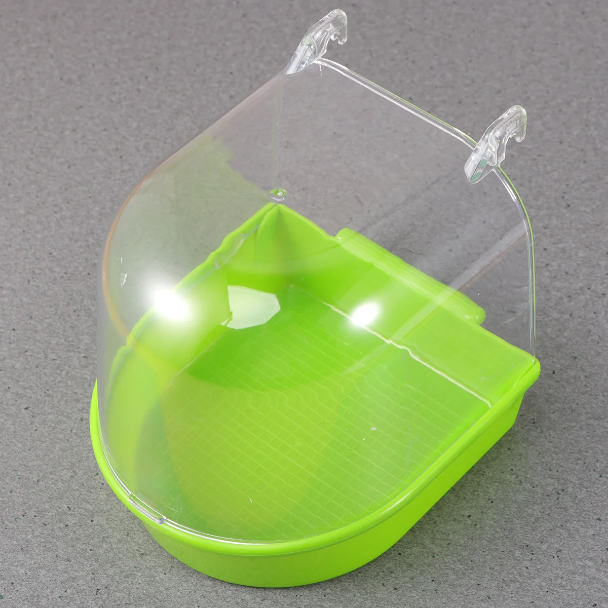 

Parrot Bird Bath Basin Plastic Eco-Friendly For Small Birds Budgies Canary Covered Cage Accessory Pet Supplies
