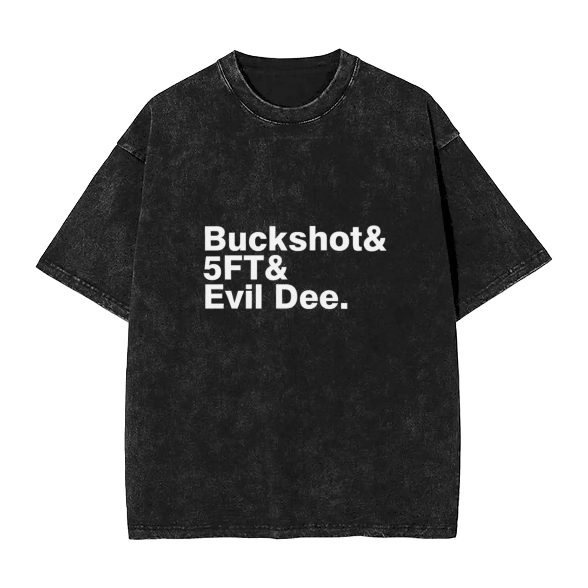 Black Moon   Buckshot  Old School Hip Hop Classic Chic A Washed T Shirt Men's Women's Oversized Cotton Tees Tops