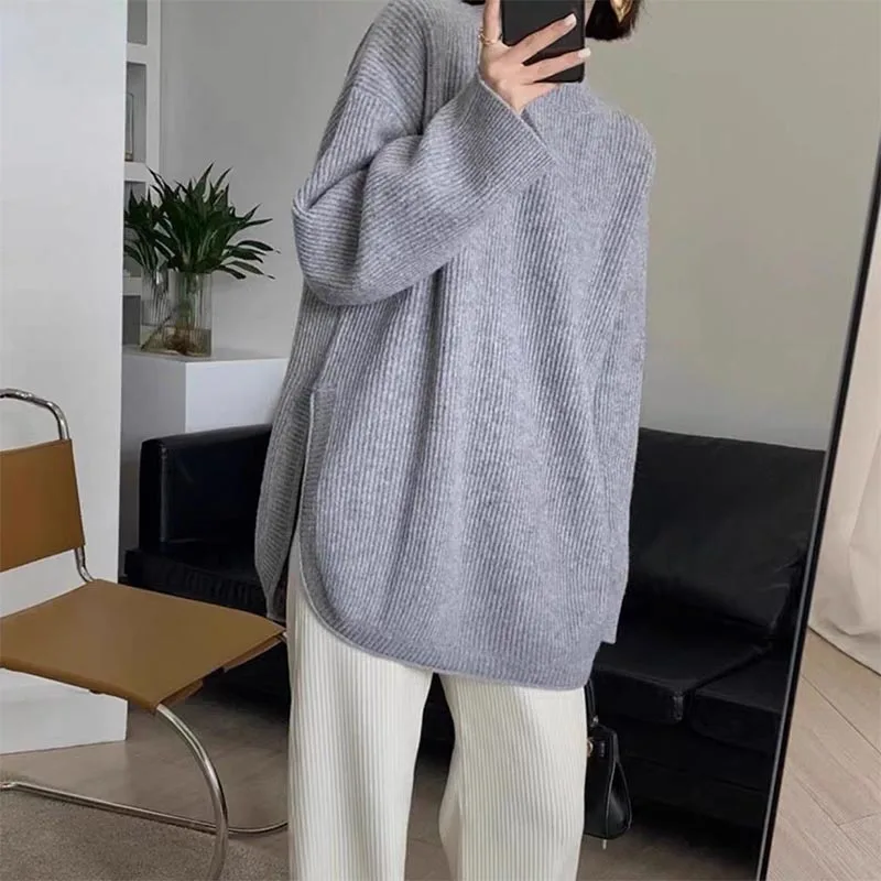 2023 New Autumn and Winter Pregnant Sweater Woman Clothes Set Plus Size Irregular Sweater Plus Size Fashion Maternity Pants Suit