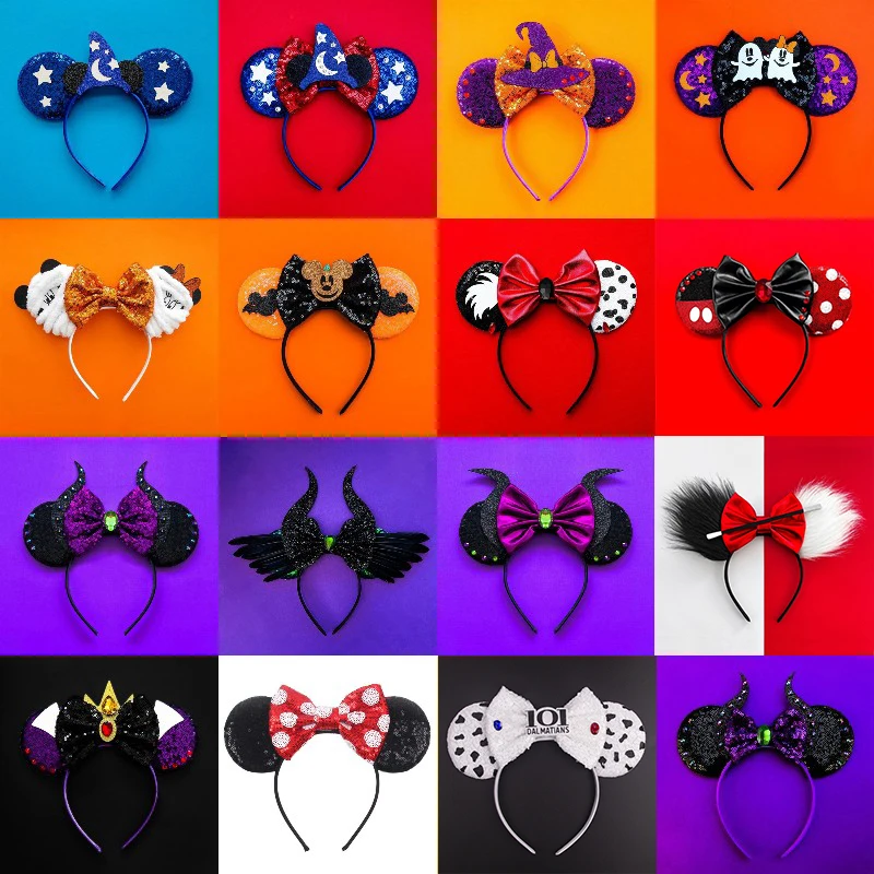 Disney Pongo 101 Dalmatians Head Accessories Women Mickey Ears Headbands Kids Cosplay Cruella Hair Bands for Girls Festival Gift