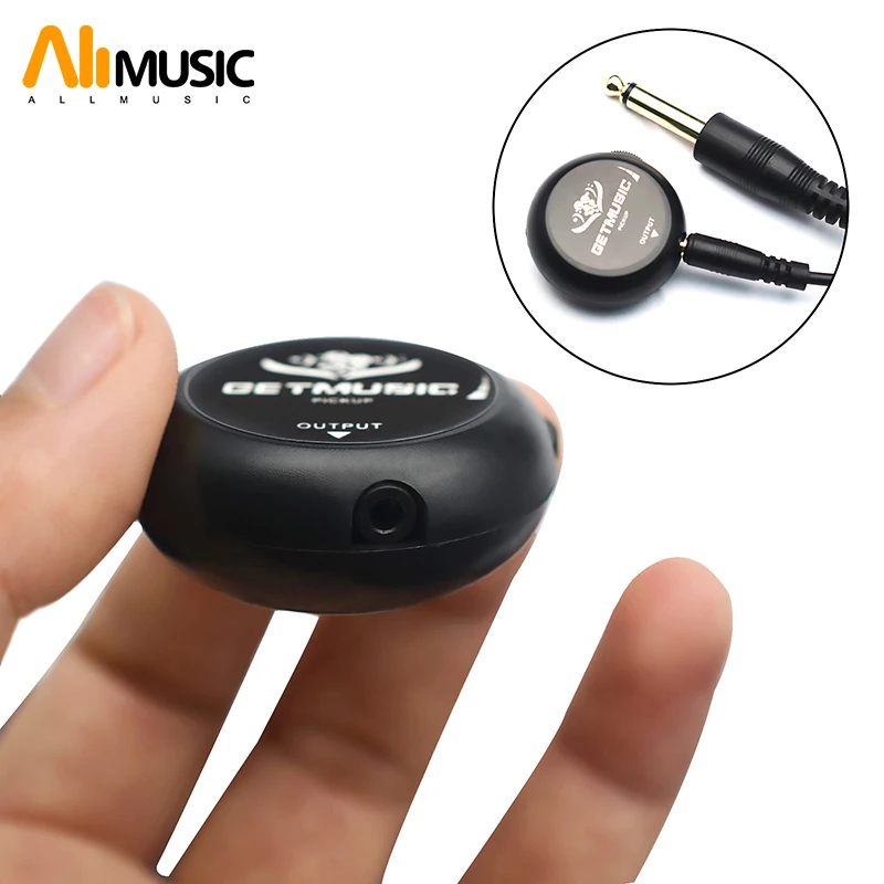 GETMUSIC Clip Guitar Pickup Piezo Contact Microphone for Kalimba Acoustic Classical Violin Ukulele Mandolin Banjo