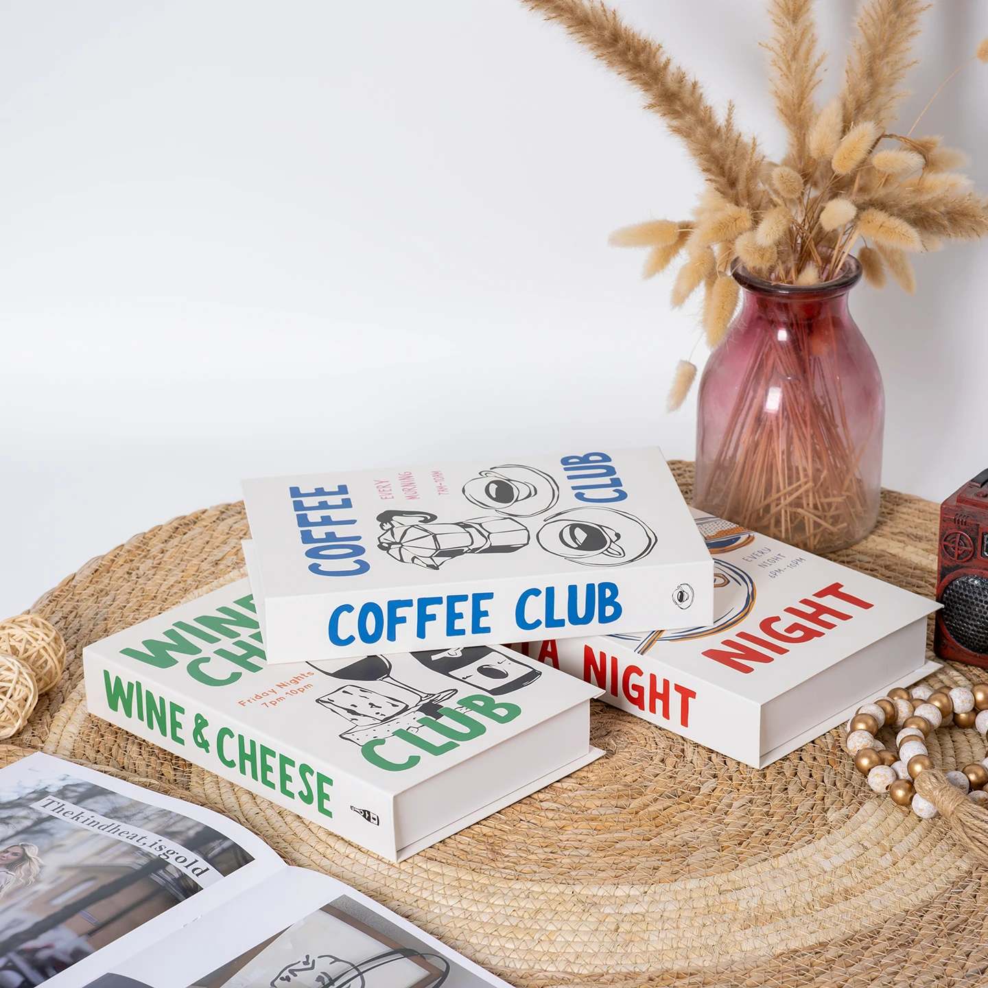 Colorful Coffee Series Fake Books Decoration Living Room Aesthetics Prop Books Decorations Coffee Table Ornaments Additional